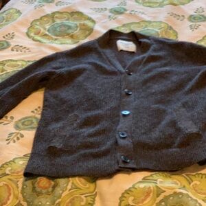 Ambercrombie & Fitch Boys Gray Cardigan Sweater 11/12